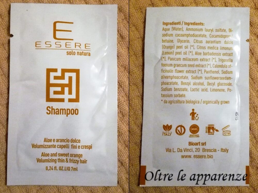 Essere bio shampoo-essere