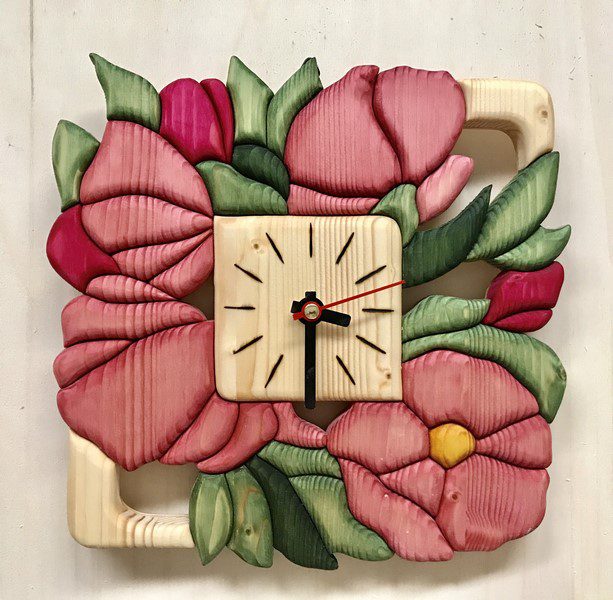 orologio in legno