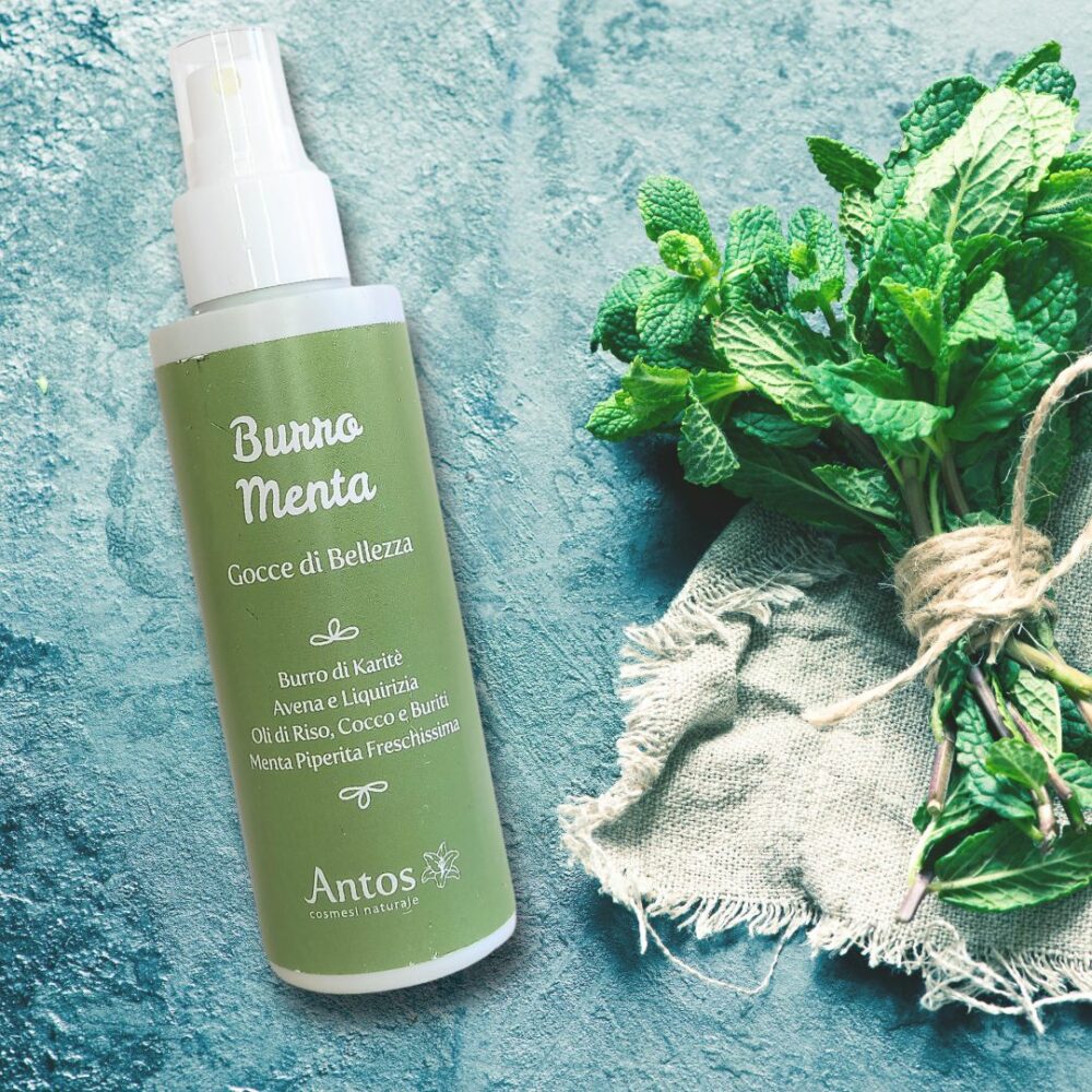 Burro menta di Antos: Una crema spray