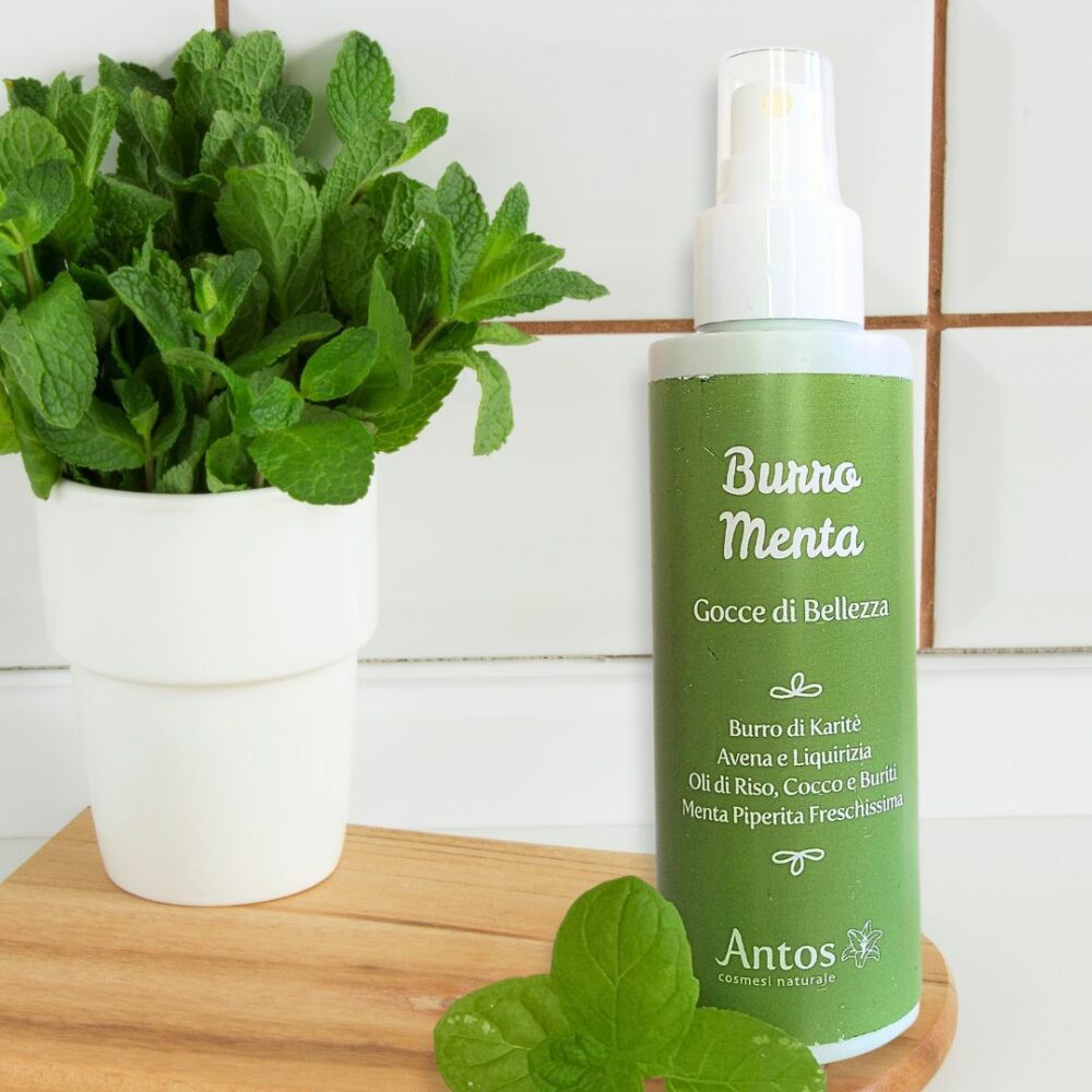 Burro menta di Antos: Una crema spray