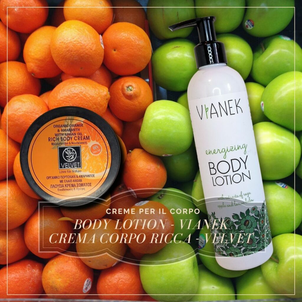 creme per il corpo vianek e velvet